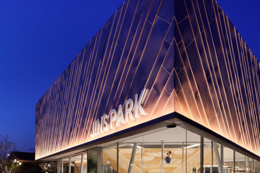 JINS Park glasses shop by Yuko Nagayama & Associates
