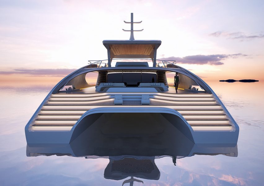 Oneiric solar-panel-covered yacht by Zaha Hadid Architects