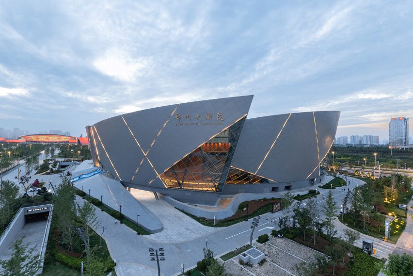 Exterior of Zhengzhou Grand Theatre in China