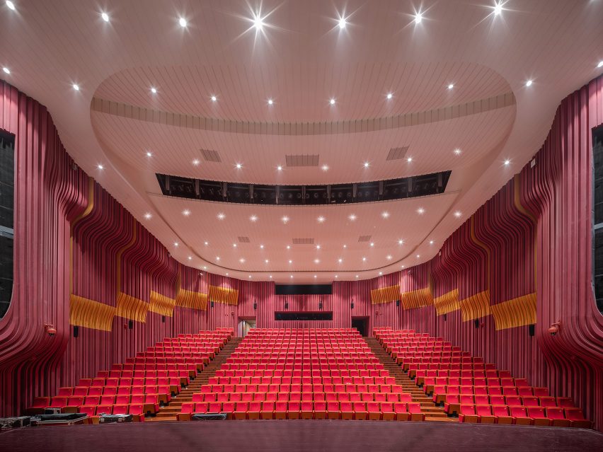 Interior of Zhengzhou Grand Theatre in China