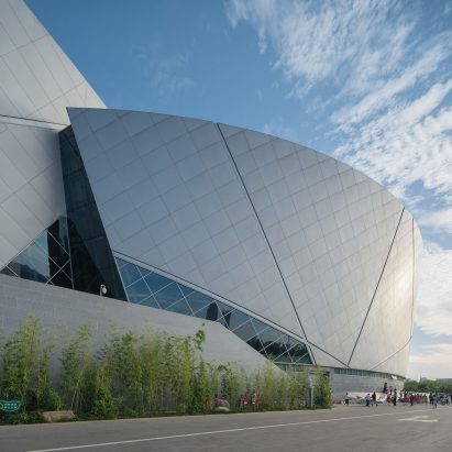 Metal-clad theatre in China
