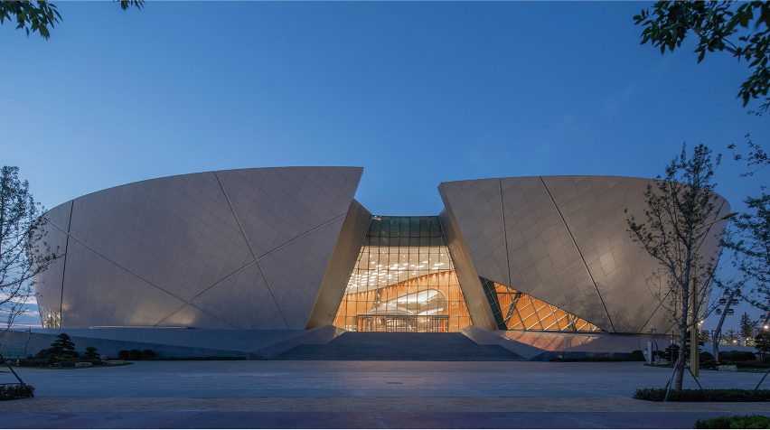 Exterior of Zhengzhou Grand Theatre in China