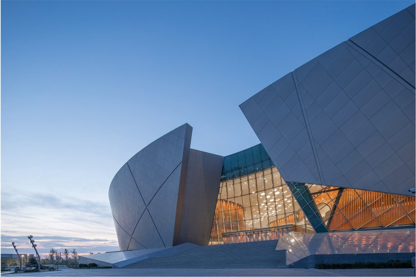Exterior of Zhengzhou Grand Theatre in China