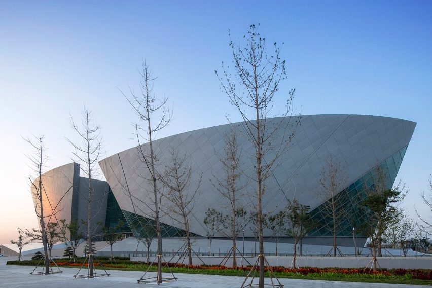 Exterior of Zhengzhou Grand Theatre in China