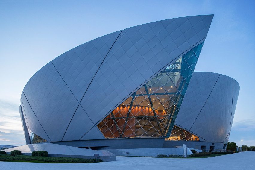 Exterior of Zhengzhou Grand Theatre in China