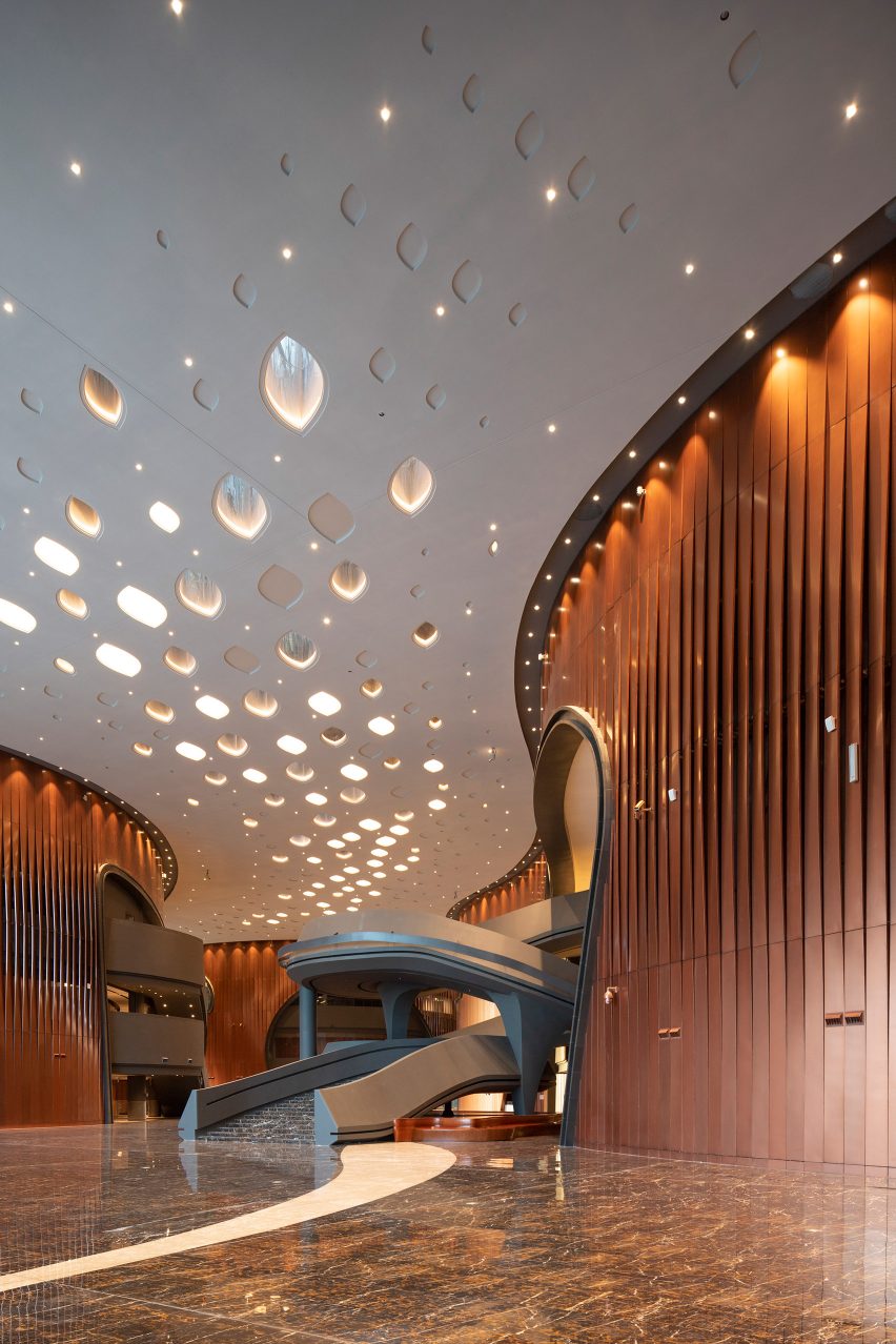 Interior of Zhengzhou Grand Theatre in China