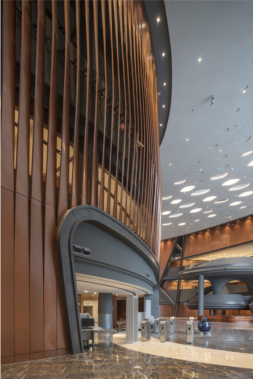 Interior of Zhengzhou Grand Theatre in China