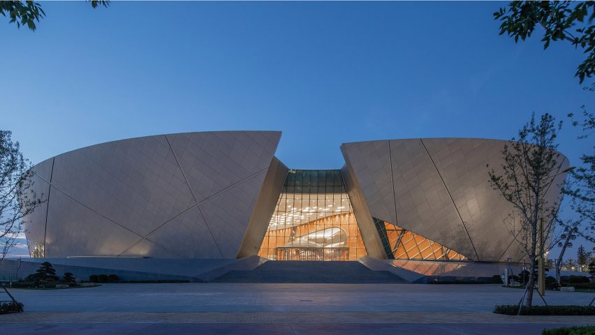 Exterior of Zhengzhou Grand Theatre in China