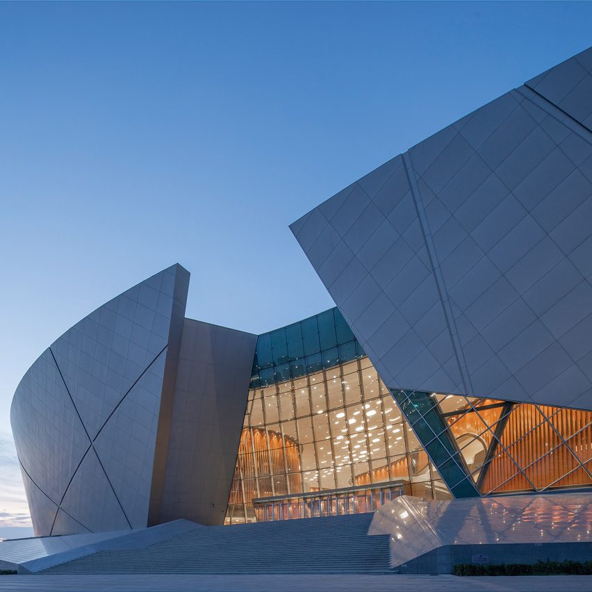 Exterior of Zhengzhou Grand Theatre in China