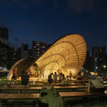 Flower Field Bamboo Pavilion by Atelier cnS