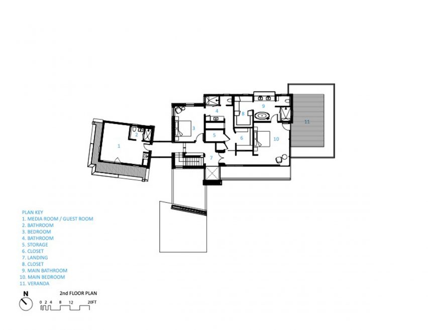 Second floor plan