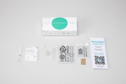 Components of a recyclable Covid-19 lateral flow test kit