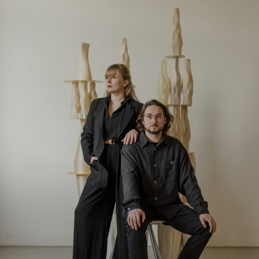 A portrait photo of two people
