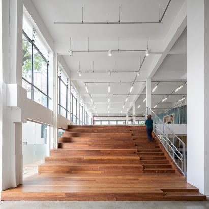 Bleacher-style seating
