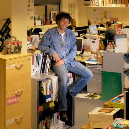 Marcus Fairs at the Icon offices