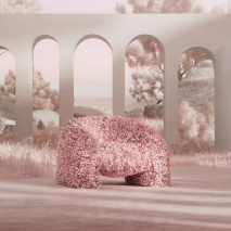 Andrés Reisinger brings virtual Hortensia chair to life for Moooi