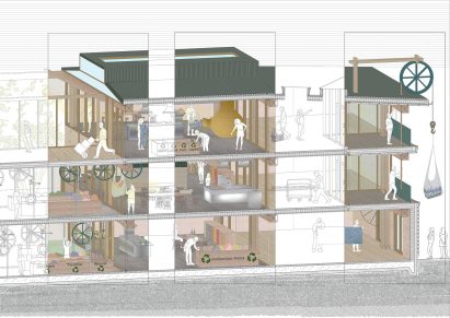 A representations of a recycling centre in Plymouth