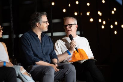 A photograph of Hans Ulrich Obrist, the Serpentine's artistic director