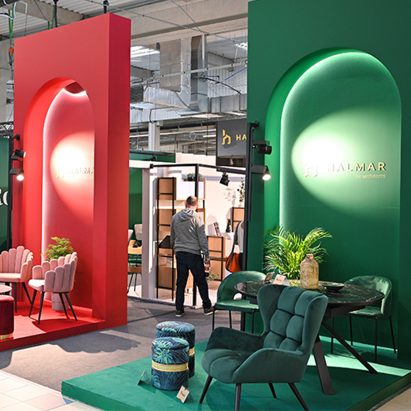 Furniture on display at Warsaw Home and Contract