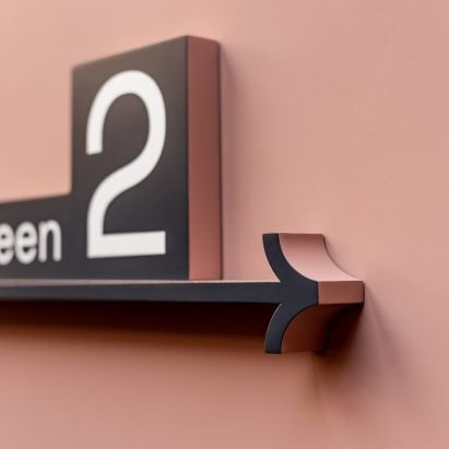 The Lexi Cinema Wayfinding by Zalacain Wayfinding