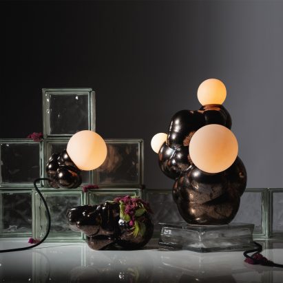 Botryoidal Lamp Collection by Forma Rosa Studio