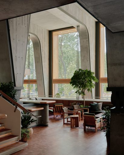 View into lobby