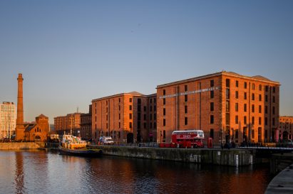 Image of the International Slavery Museum and Maritime Museum along the waterfront
