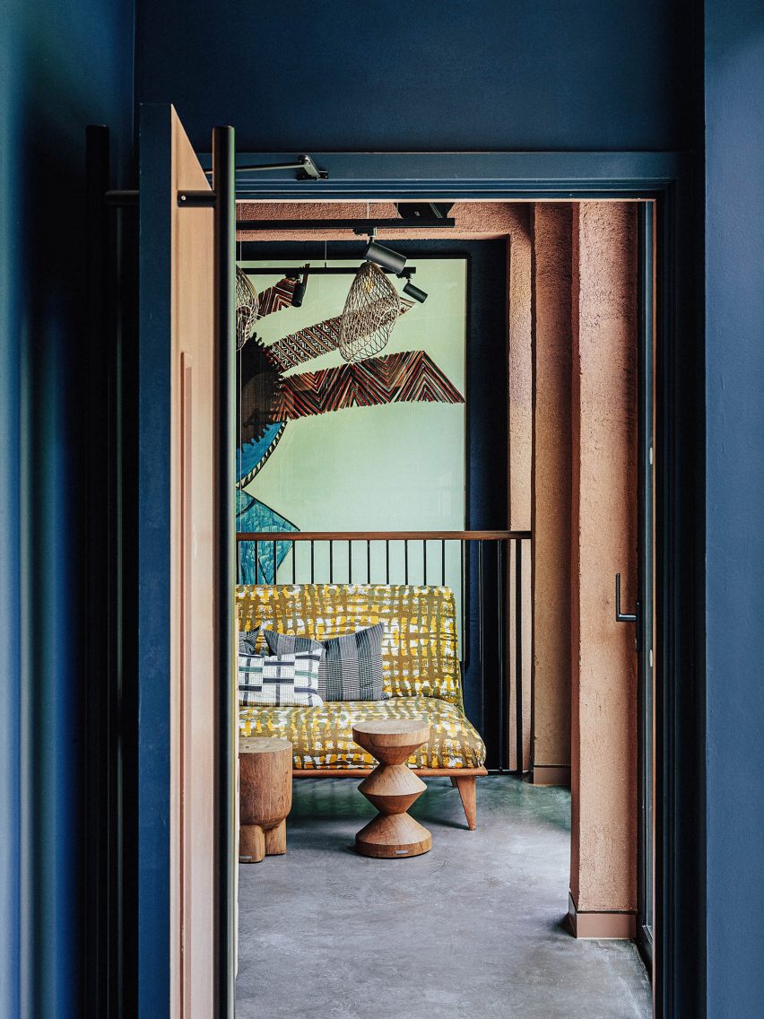 Interiors of The Africa Centre in London, designed by Freehaus