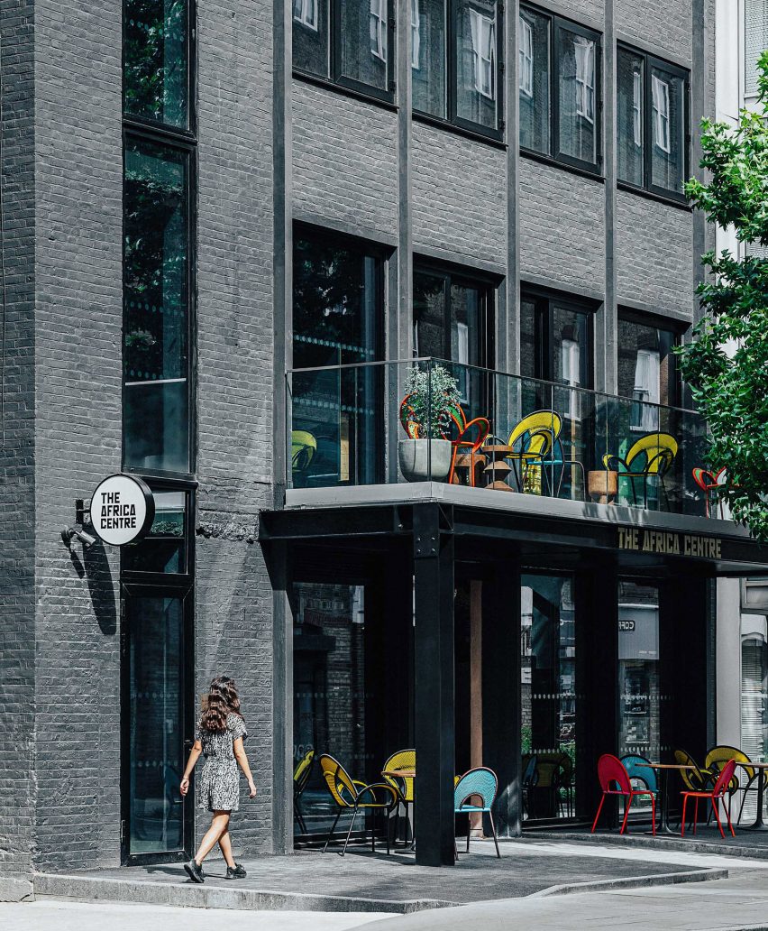Exterior of The Africa Centre in London, designed by Freehaus