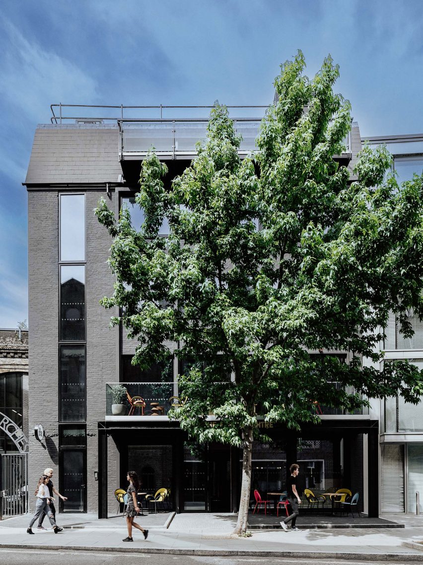 Exterior of The Africa Centre in London, designed by Freehaus