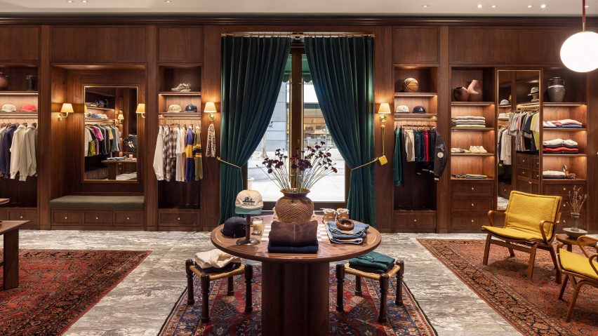 Overview of Aimé Leon Dore store in London designed by Sarita Posada