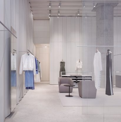 Minimalist interior by David Chipperfield Architects Milan
