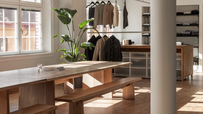 A minimalist office interior