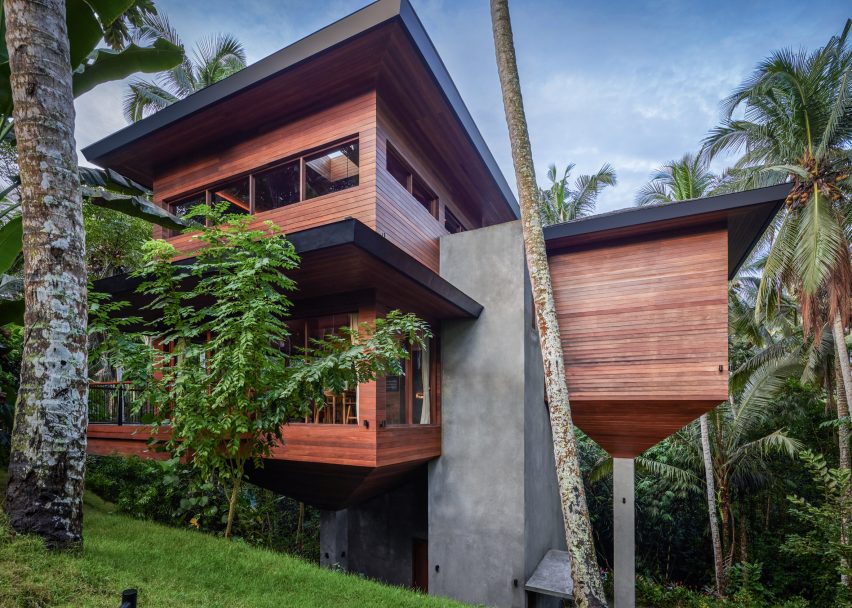 Exterior of accommodation at Birdhouses resort in Bali by Alexis Dornier