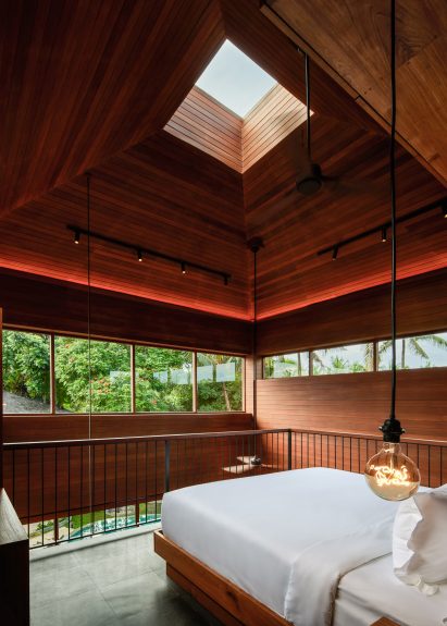 Mezzanine bedroom at Birdhouse resort