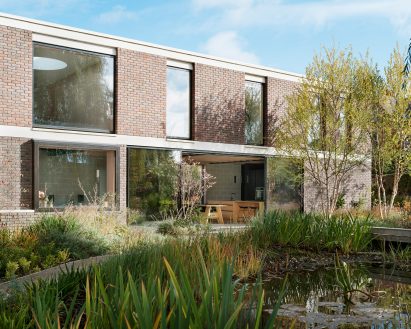 Exterior view of Derwent Valley Villa by architects Blee Halligan