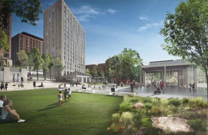 Affordable community render in the Bronx