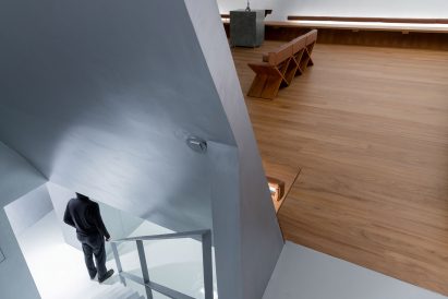 Two floors within the Chapel of Eternal Light in Azores