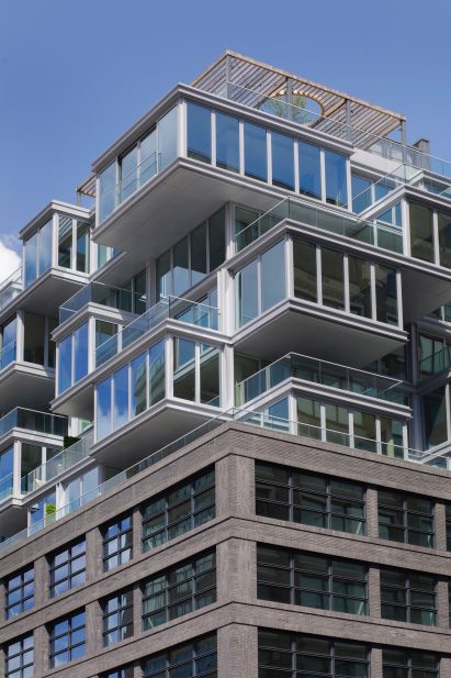 Concrete apartment block