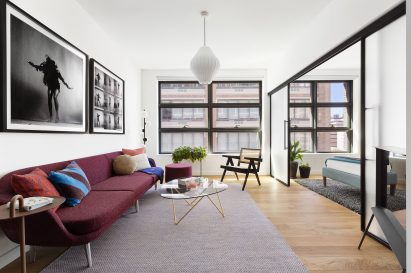 Concrete apartment interior