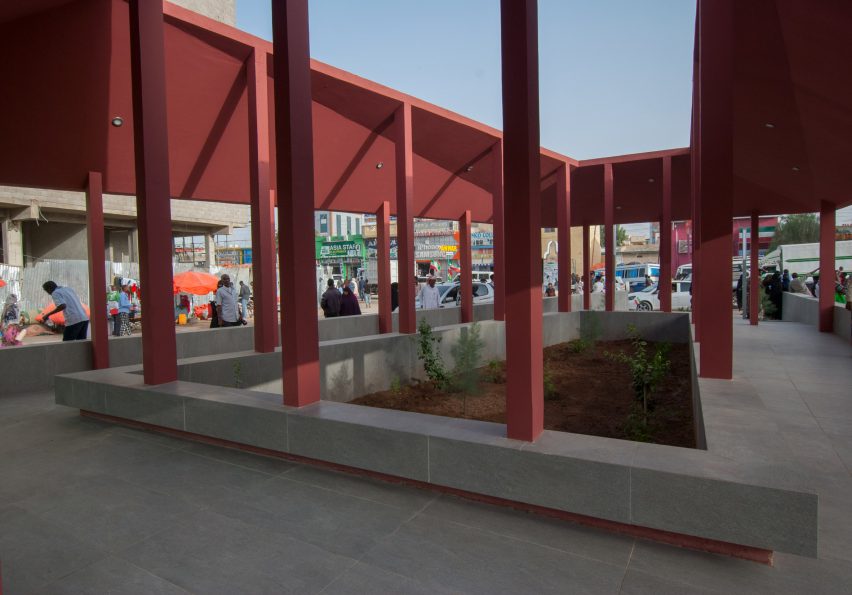 Interior of Courtyard Pavilion in Somaliland by Rashid Ali Architects