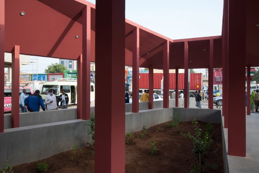 Interior of Courtyard Pavilion in Somaliland by Rashid Ali Architects