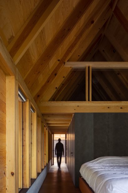 Angled roof