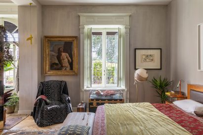 An unfinished bedroom inside Diplomat's Apartment