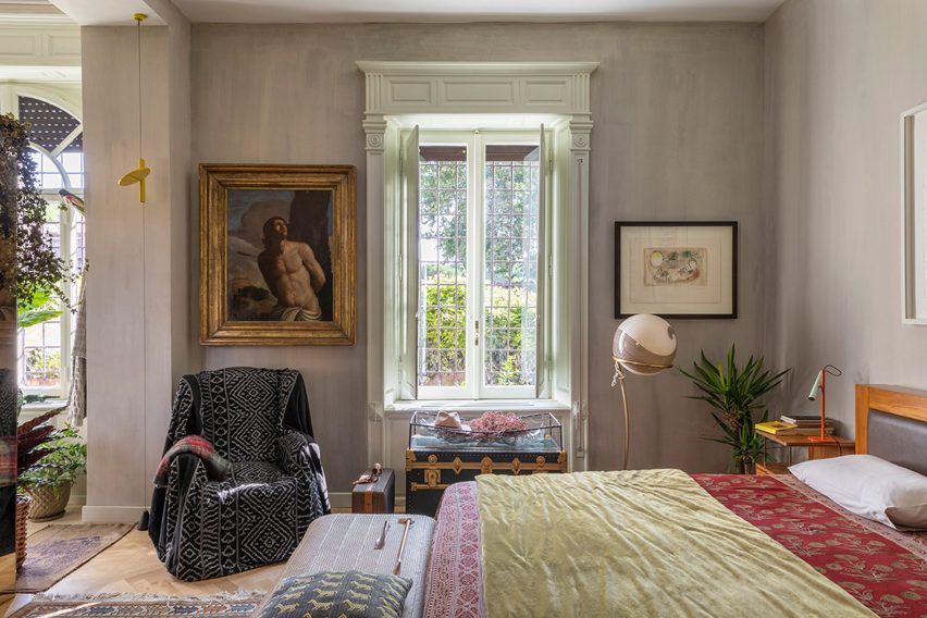 An unfinished bedroom inside Diplomat's Apartment