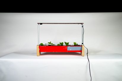 Flower planter made from old e-scooters