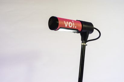 Lamp made from old e-scooter