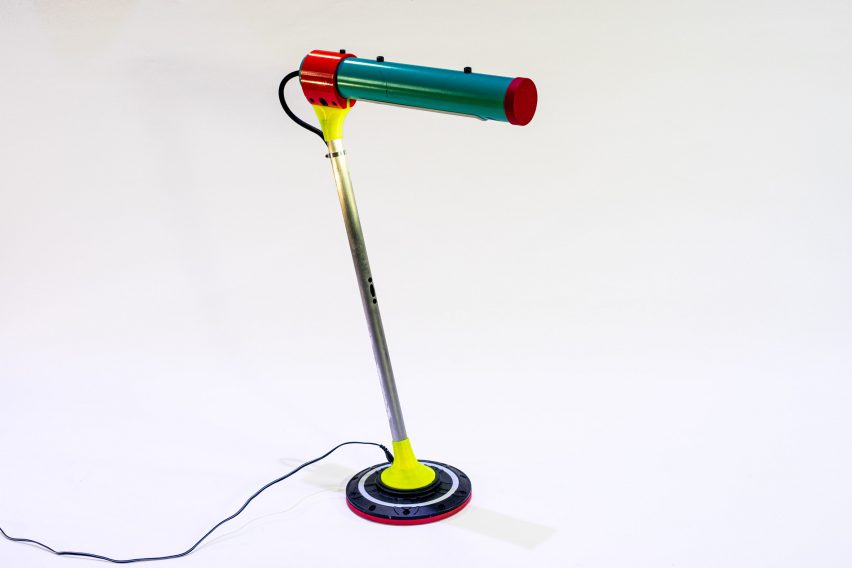 Desklamp made from old scootr