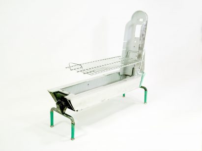 Barbecue grill made from e-scooter