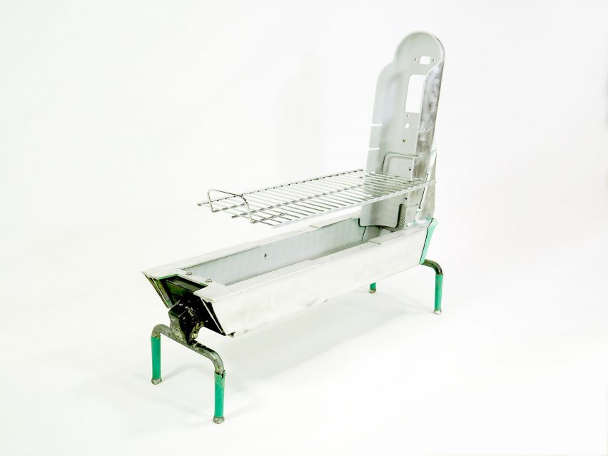 Barbecue grill made from e-scooter